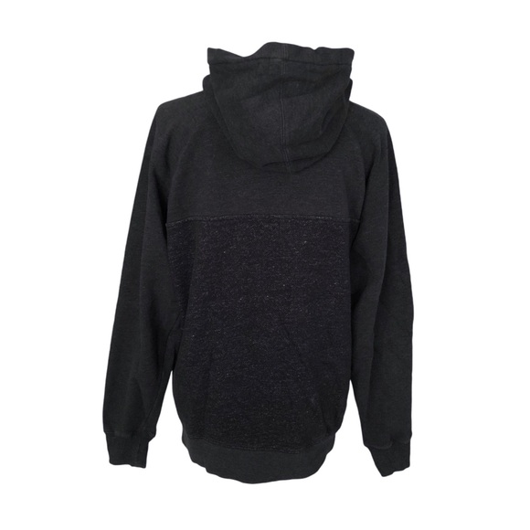 Billabong Men's Pull Over Marled Black Hooded Sweatshirt Size M - Picture 4 of 9